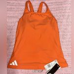 Adidas  Orange Athletic Tank Top Swimwear size S Photo 0