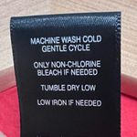 Ali Miles Crinkled Button Front Blouse Bright Coral Pink Collared Women’s Small Photo 5