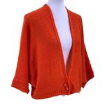 NWT La Fee Maraboutee Flame Orange Mohair Cocoon Cardigan Sweater Size 1/S Photo 0