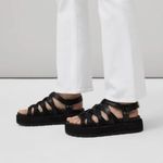 Rag and Bone  Park Platform Fisherman Sandals Black Photo 2