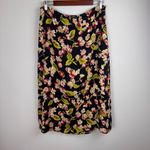 Dana Buchman  Floral Silk Skirt Women’s Sz‎ 14 Pencil Midi A Line Zip Lined Photo 13