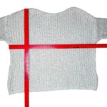 ZARA Ribbon Knit Sweater L Oversized Slouchy Open Weave Minimalist Neutral Photo 9