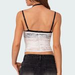 Edikted Eleanor Bra Detail Sheer Lace Top Photo 3