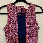 Michael Kors pink floral dress sz M flowers preppy church girly career office Photo 2