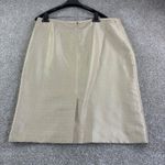Le Suit Womens Size 14 Gold Textured Metallic Suit Jacket Pencil Skirt Photo 12