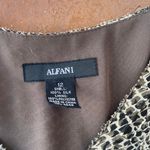 ZARA Vintage Alfani snake print v-neck dress size large / fits size s-L Photo 6