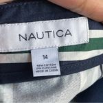 Nautica  | Navy Blue Striped Mini Skirt Sz 14 Photo 7