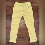 DL1961  Toni High Rise Crop 4-Way Stretch Yellow Jeans Photo 10