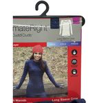 Cuddl Duds NWT ClimateRight XS Women Plush Warmth LS Crew Navy Winter Base Layer Photo 1