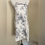 Teeze Me  white and blue strapless casual dress Photo 1