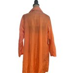 Diane Von Furstenberg Vtg 90s  Tangerine Orange Front Zip Nylon Rain Coat size 1X Photo 1