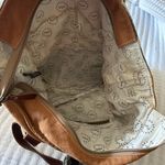 Myra Bag Brown and Black Patchwork Tote with Leather Accents Photo 5