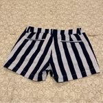 a.n.a  Twill Short Women’s Blue and White Striped Shorts Size 2 Photo 3
