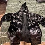 A New Day Long Black Puffer Coat Photo 7