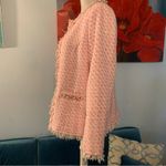 Michael Simon Pink White Tweed Pearl Embellished Jacket Womens M EUC Size M Photo 2