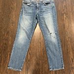 J Brand Rival Blue Ankle Cropped Jeans with Natural Fading Size 28 Photo 0