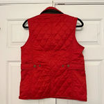LL Bean Quilted Vest Burnt Orange Red Size XS Gorpcore Preppy New England Warm Photo 4