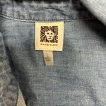 Anne Klein Light Blue Denim Tie Front Top Photo 5