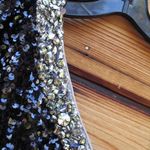 Sachin + Babi  Womens Greta Black Sequin Gown Dress Photo 8