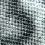 1950s Vintage Teal Black Houndstooth Button Down Fitted Blouse Jacket Size Large Gray Photo 3