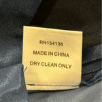 STAUD Noah Satin Bermuda Shorts Pleated High Rise Midnight Blue Knee Length 6 Photo 9