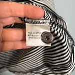 Purdey Womens Striped Button Front 3/4 Sleeve Top‎ Medium Classic Black Photo 9