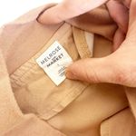 Anthropologie Melrose & Market Lightweight Rayon Bomber Jacket Size L Tan Photo 2