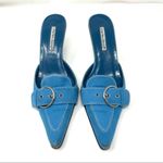 Charles David turquoise suede slides, size 8.5, made in Spain Photo 3