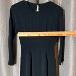 Prada Black Nero Pleated Long Sleeve Simple Dress Photo 7