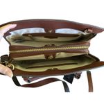 Nine West Irwyn Brown Mahogany Top Handle Shoulder Bag NEW Photo 5