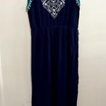 Boho Tantrums Size Large Midi Dress Aztec Design Unique Detail Missing Belt Photo 0