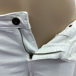 Pistola  White Raw Hem 5 Pocket Cropped Stretch Denim Jeans 29 Waist Photo 7