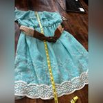 Rebellion  Belted Strapless Tiered Ruffle Stretch Waist Eyelet Trim Dress Size 1X Photo 12