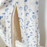 Reformation  | NWOT Juliette‎ Sweetheart Midi Dress in Marc Blue & White Photo 6