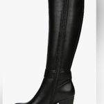 Naturalizer SOUL Black Wide Calf Chunky Heel Boot Knee High Size 6.5 New Photo 4