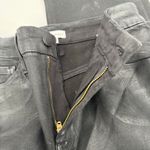 Good American  Jeans SZ 4/27 Good Legs 27.5” Straight Coated High Rise Black NWT Photo 11