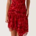 Peppermayo  Alma Mini Dress Red Size 4 NWT IN PACKAGE Photo 0