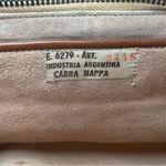 Vintage Cabra Nappa Brown Leather Handbag Mini Purse Clip Closure Argentina Photo 7