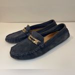 Coach  Women’s Nola Dark‎ Blue Suede Loafers Size 6.5 B Photo 8
