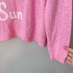 Lilly Pulitzer Pippy Soak Up the Sun Crewneck Beach Sweater Peony Pink L Photo 2