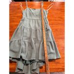 Lulus ‎ Peasant Green Dress Large Adjustable Straps Boho Party Christmas Photo 5