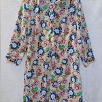 Banana Republic  Floral Print Long Sleeve Button Up Shirt Dress size 6 Photo 0