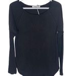 Project Social T dark brown cotton exposed seam lounge long sleeve t-shirt sz XS Photo 0