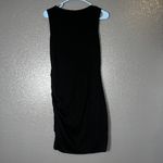 BTFBM Black Bodycon Midi Dress Women’s Sleeveless Ruched Side Casual Size M Photo 5