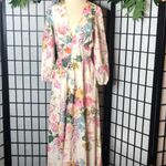 Chicwish  ONLY IN DREAMS FLORAL BUTTON DOWN MAXI DRESS M Photo 4