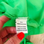 Jealous Tomato  boutique Mini Puff Sleeve Wrap Top green size Medium Photo 2