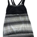 Athleta Tank Top Womens XS Striped Built In Bra Yoga Racerback Athletic Gym Photo 0