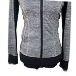 Lululemon Daily Practice Jacket Women’s Size 4 Space Dye Camo Black Hooded Photo 2