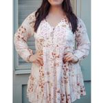 American Eagle Floral Patchwork Midi Dress, Large Photo 0