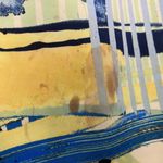 AQUA Green Abstract Scuba Pencil Skirt Size Small Photo 3